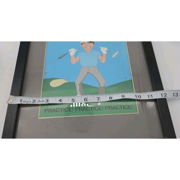 Signed Ed Phillips Golf Print Framed - Picture 2 of 4